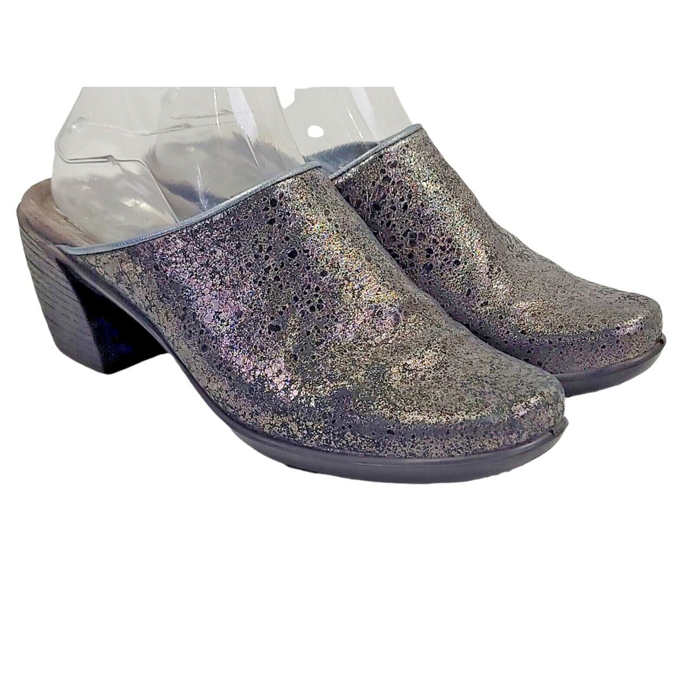 Romika Women's Gray Mule Clogs Leather Slip On Shoes Size EU 38/ US 7 - 7.5